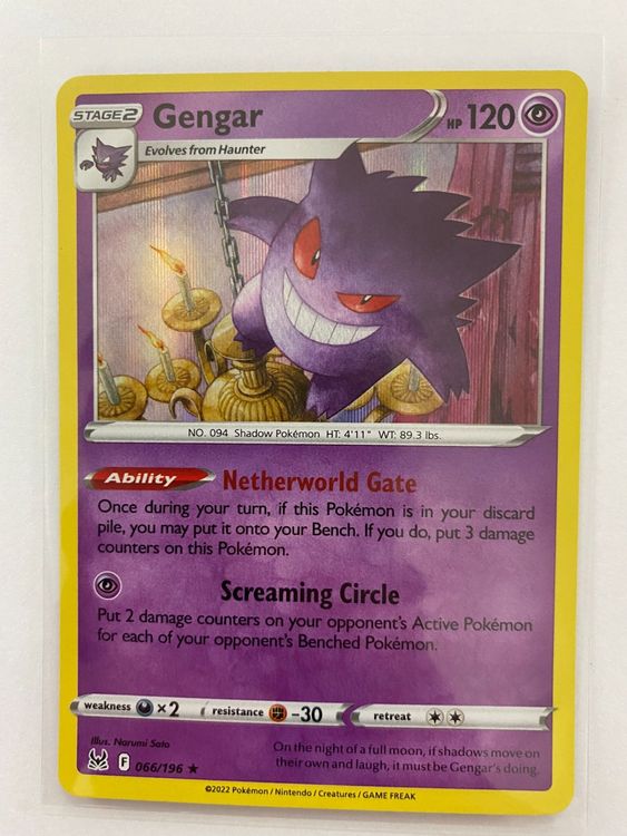 Pokemon Gengar 066 196 Holo Lost Origin En Kaufen Auf Ricardo