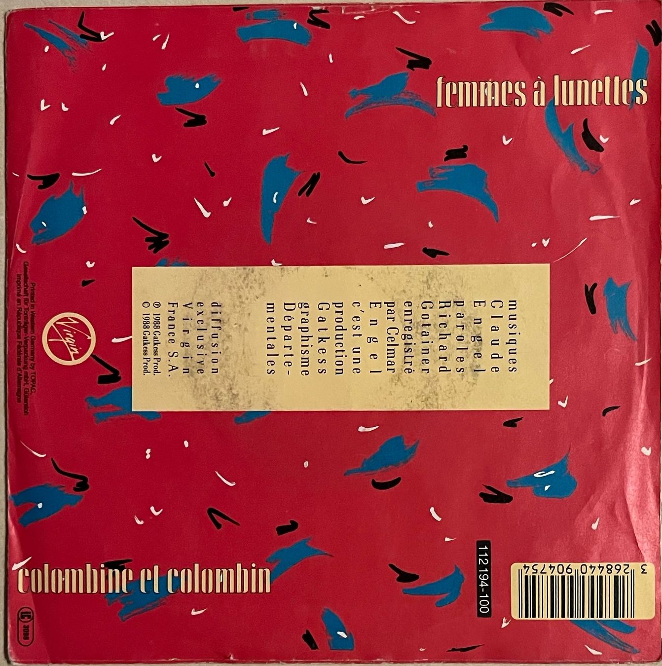Dischi in vinile: RICHARD GOTAINER - FEMMES A LUNETTES – Usato da Bussigny venduto da vinyl-pas-cher 1