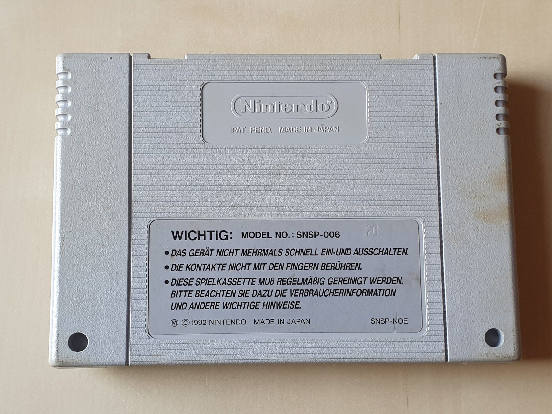 Nintendo Spiele: Super Soccer – Gebraucht aus Stansstad von collectorsshop 8