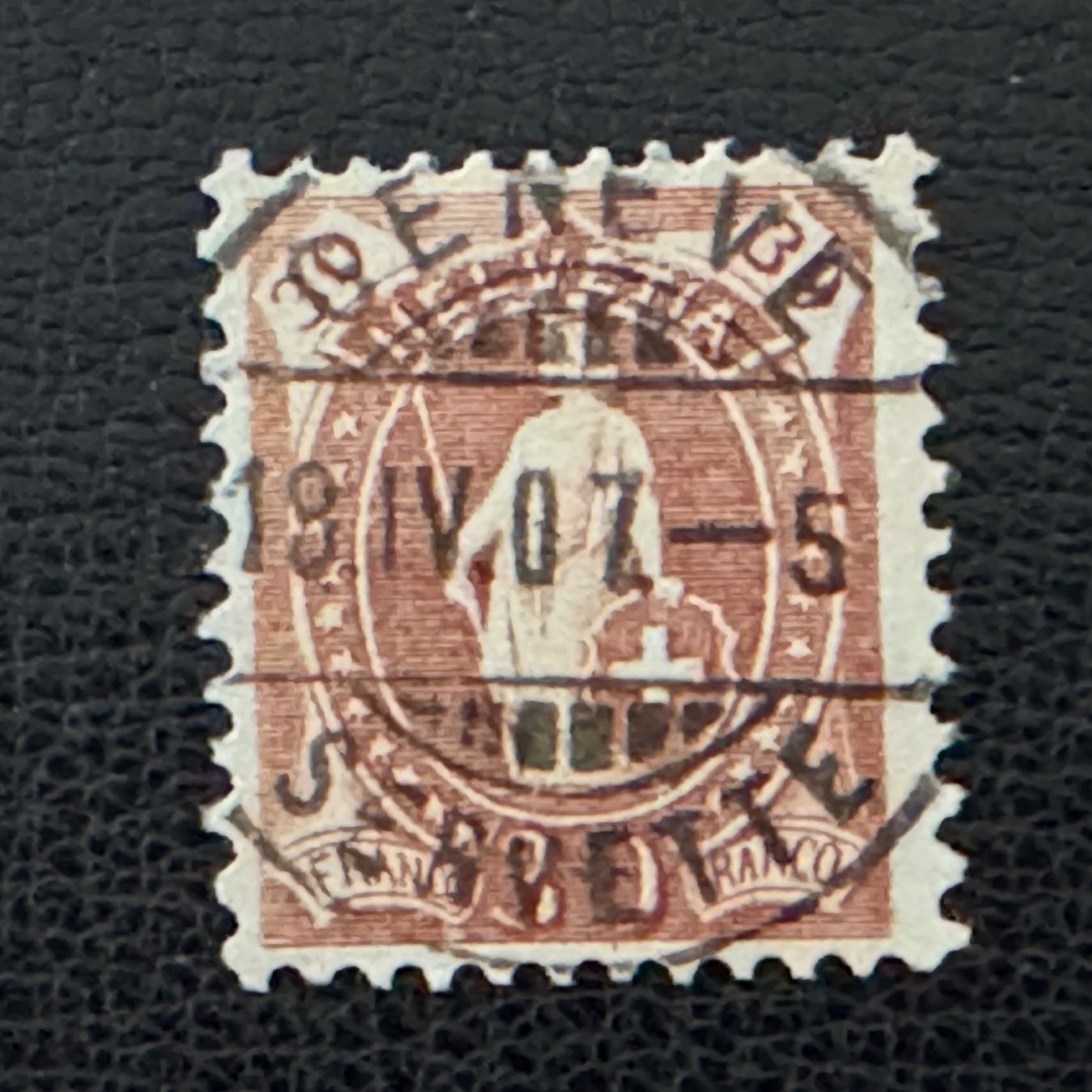 Tutti i francobolli: Stehende Helvetia 1905, 88A, gestempelt – Usato da Stallikon venduto da HILDECH1 1