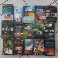 Buchkonvolut 15 Krimi  verschiedene Autoren