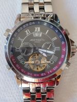 MZI Herrenuhr Automatik Edelstahl Skelettuhr