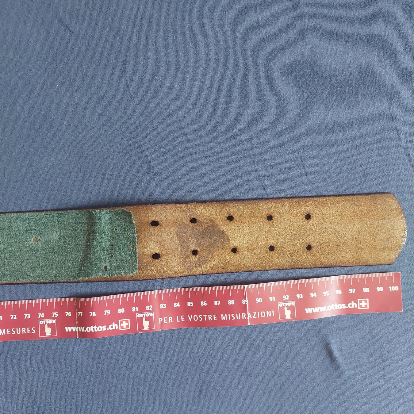 Gürtel: Brauner original Offizier Gürtel, Schweizer Militär – Gebraucht aus Sarnen von Mimimimi. 7