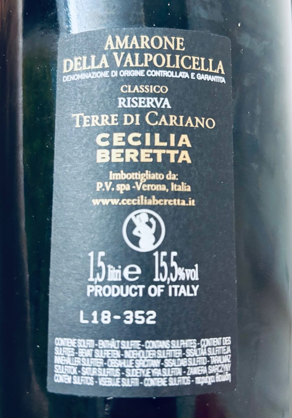 Amarone Wein: Amarone della Valpolicella - Cecilia Beretta - Riserva 2013 – Neu und originalverpackt aus Fehraltorf von nolram75 3