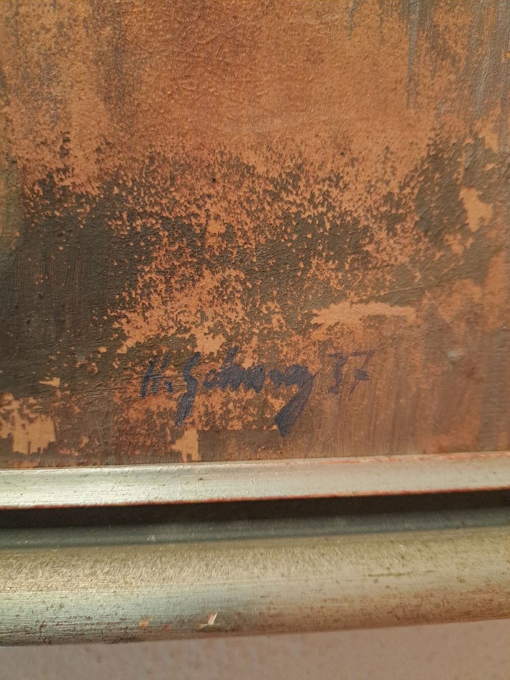 Dipinti: Bild Acrylfarbe auf Holz von "H.Sahnog 37 ?" – Usato da Kölliken venduto da Lieblings-stuecke 3
