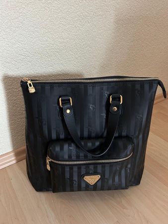 Maison Mollerus Rucksack Manno schwarz Gold neuwertig