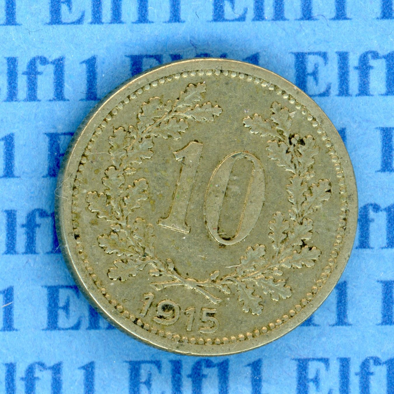Tutti le monete: ATK___0.10 1915 ss-vz 10 Heller – Usato da Widnau venduto da Elf11