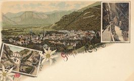 Ragaz - Gruss aus ... Litho + c1900