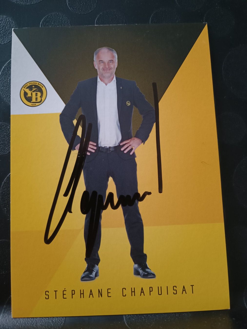Autografi: Stéphane Chapuisat - YB  - handsigniert – Usato da Menziken venduto da Artographs