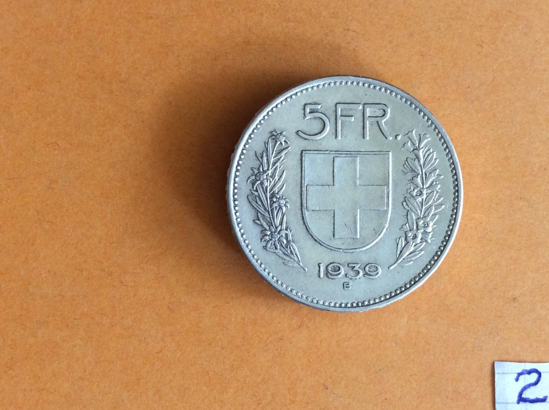 Tutti le monete: 5 francs  1939  Jolie – Usato da Genève venduto da pie_fh2d