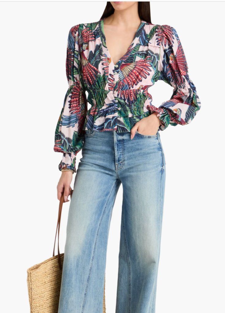 Farm Rio Top: New Farm Rio Parrot print top - M – Nuovo e nell'imballaggio originale da St-Sulpice VD venduto da juhdu 2