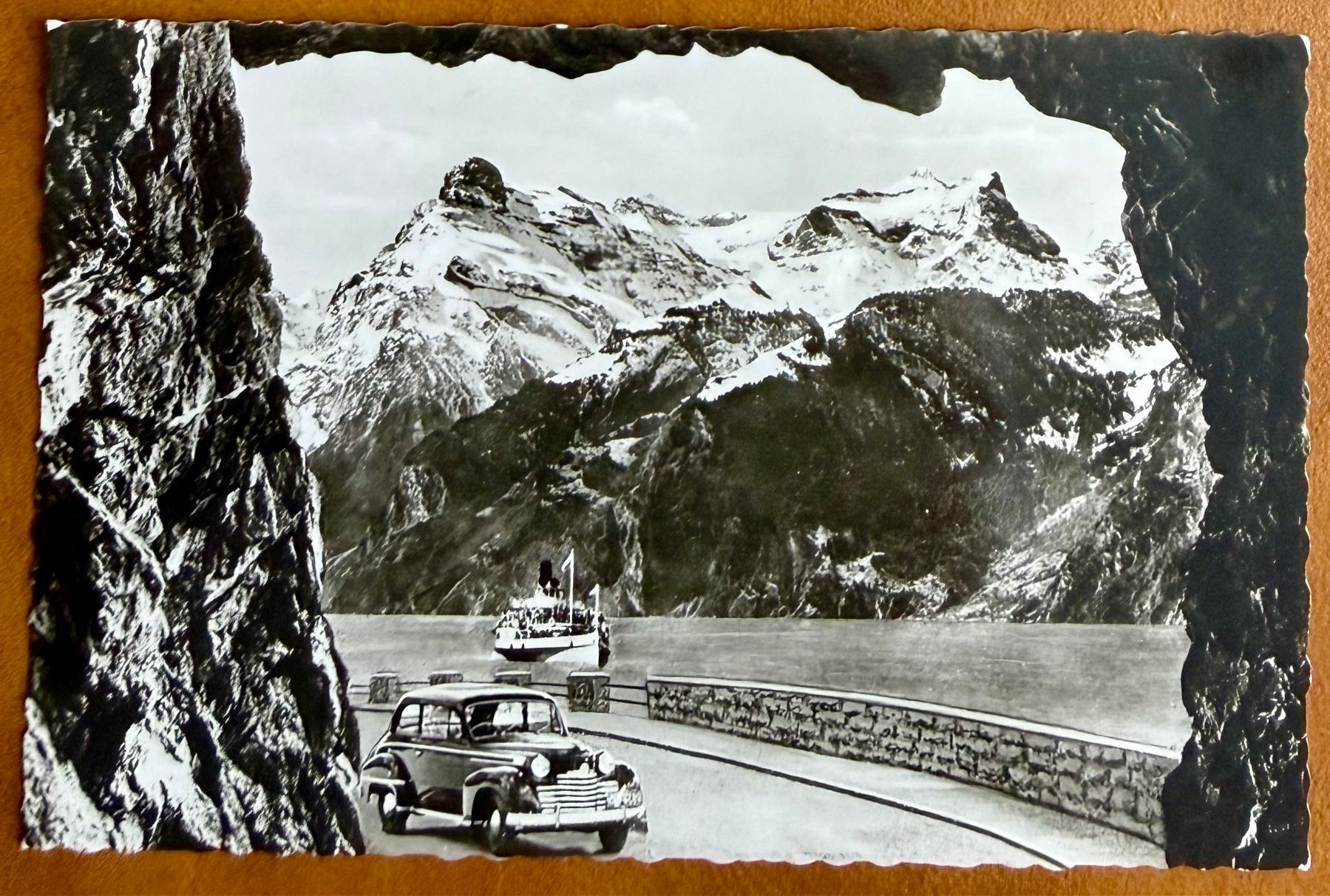Cartoline postali: Axenstasse - Oldtimer & Dampfschiff  - Antik – Usato da Lutry venduto da Ediego