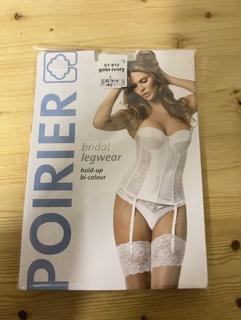 Neue Poirier Brauthose Grösse 40/42 Spitze Ivory