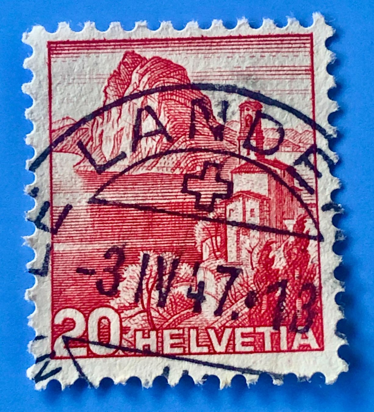 Tutti i francobolli: Nr.215 Landschaftsbilder Stempel  – Usato da Aarau venduto da Billa007