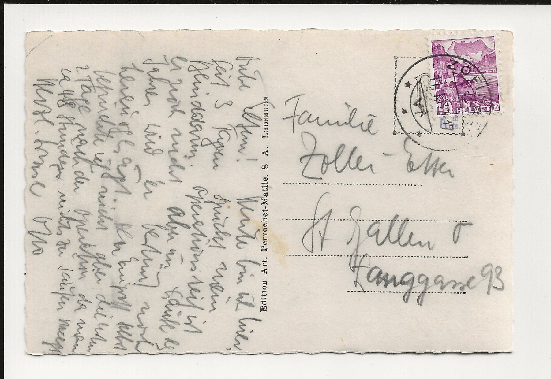 Cartoline postali: AK 1937 Zofingen – Usato da Greifensee venduto da 315WDO 1