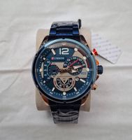 Curren Herrenuhr, Chronograph, Edelstahl, Armbanduhr