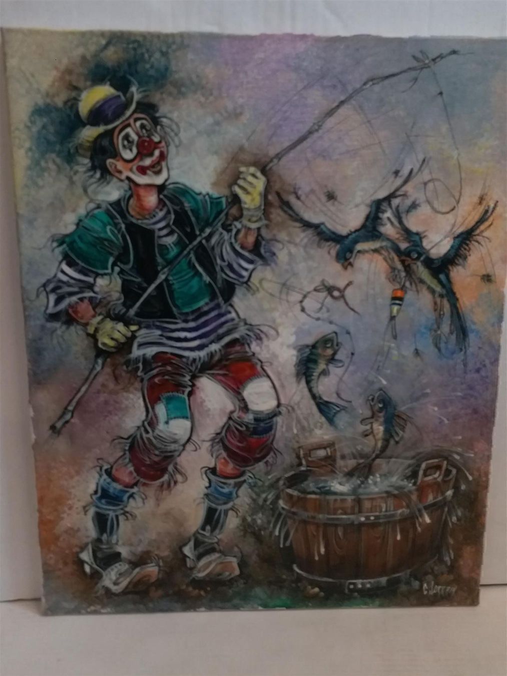 Figuren: C.Lorrain "Fischer Clown"  Original – Gebraucht aus Zürich von Galerie-Kunst