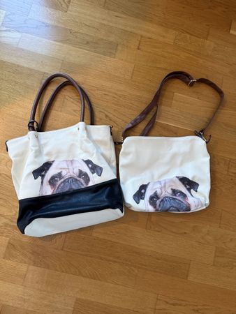 2 Handtaschen (Mops)
