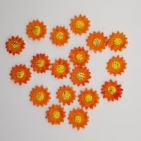 18 Deko Sonnenblumen Orangerot Herbstdeko Basteln Streudeko