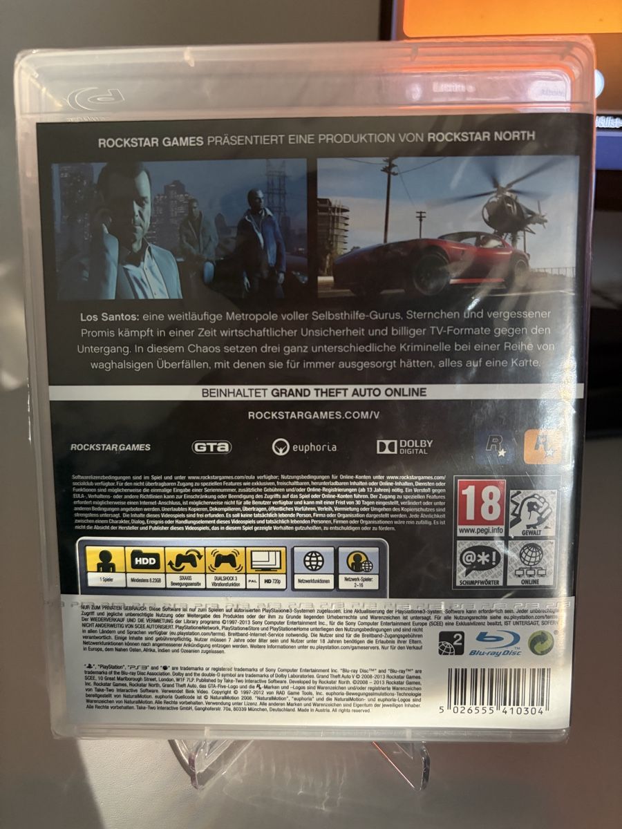 Sony Spiele: Grand Theft Auto V PS3 Spiel neuwertig – Neu und originalverpackt aus Bern von Diego-maradona 1