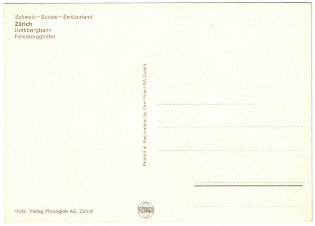 Cartoline postali: Zürich - 3 Bild AK – Usato da Binningen venduto da Mountainrider 1