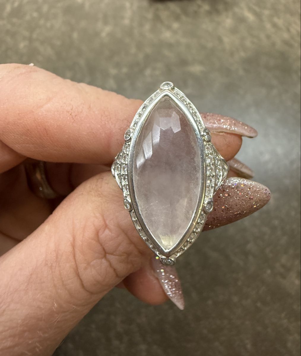 Anelli: Damen Ring mit grossem Stein – Usato da Brüttisellen venduto da BlackPearl18 2