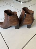 Damen Stiefeletten braun Grösse 39 Krokoprägung Reissverschl