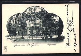 AK St. Gallen, Vogelvolière, 1902