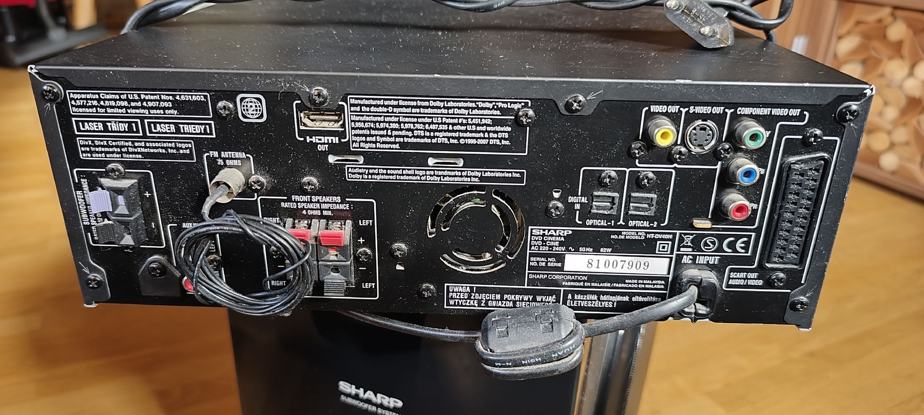 Sharp Sistemi audio & multimediali: Sharp DVD Cinema System HT-DV40 mit Lautsprechern gebraucht – Usato da Goldau venduto da Bovistli 3
