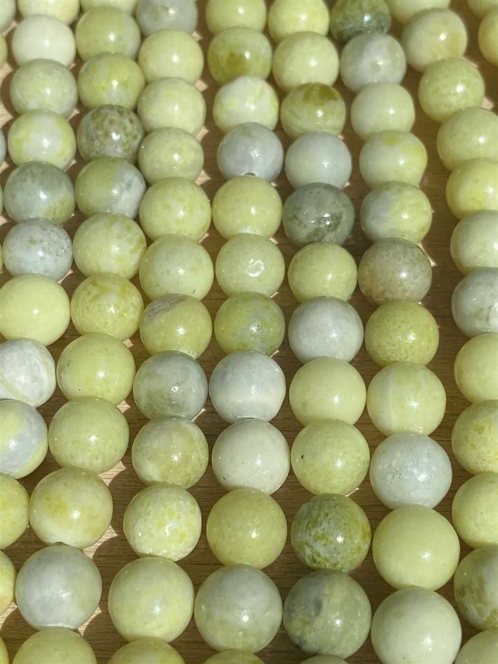Mineralien & Heilsteine: Aktion!!! Strang echte Mustard jasper Kugeln 8 mm – Neu und originalverpackt aus Niederrohrdorf von Ytobi