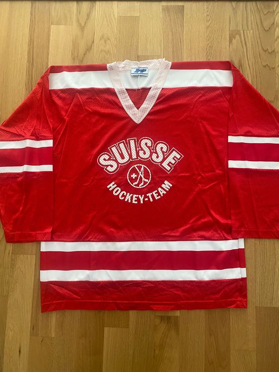 ORIGINAL SCHWEIZ NATI TRIKOT SUISSE MAILLOT HOCKEY YVETTE L Comprare su Ricardo