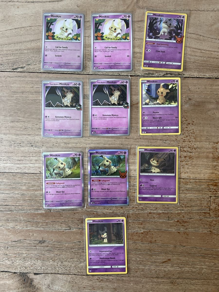 Pokémon Carte collezionabili: Mimikyu LOT 15 Karten NM – Nuovo (secondo la descrizione) da Zollikon venduto da inf_l5jd 1