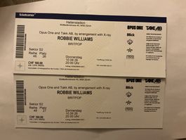 Robbie Williams 2 Sitzplatztickets 10.9.
