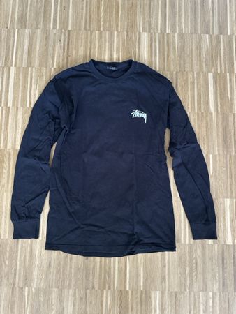 Stussy Langarmshirt schwarz mit Motiv Grösse M