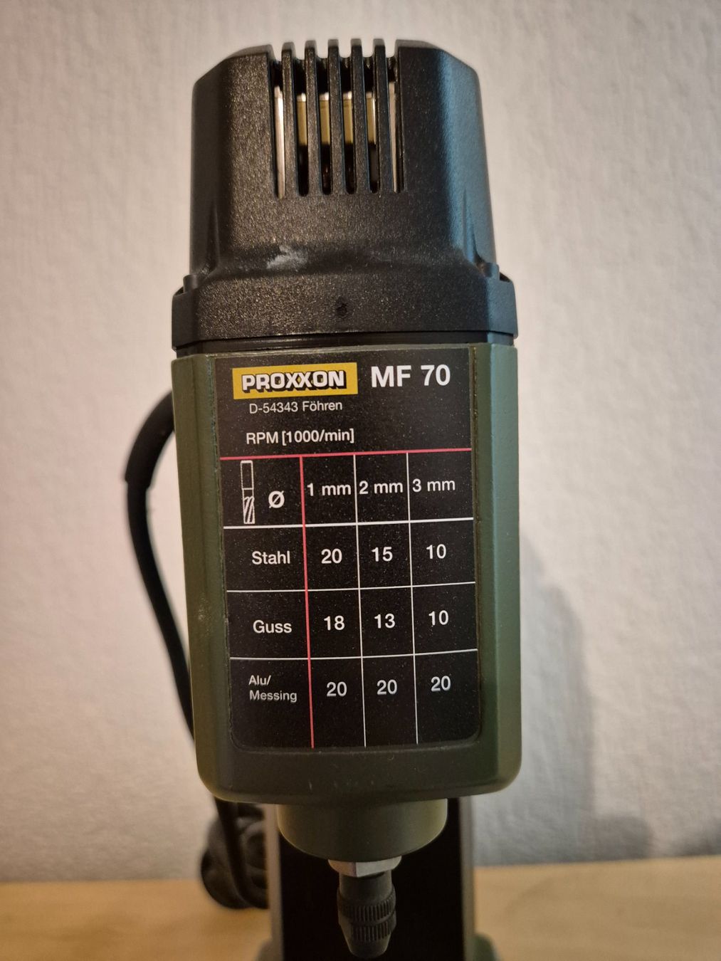 FRAISEUSE DE PRECISION - PROXXON MF 70 (D'occasion) à St-Imier pour CHF ...