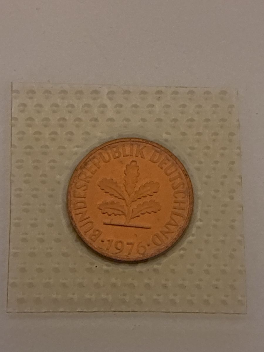 Tutti le monete: Nr. 21: 5 Pfennig, deutsche Mark, 1976 – Usato da Burgdorf venduto da Yakari5165 1