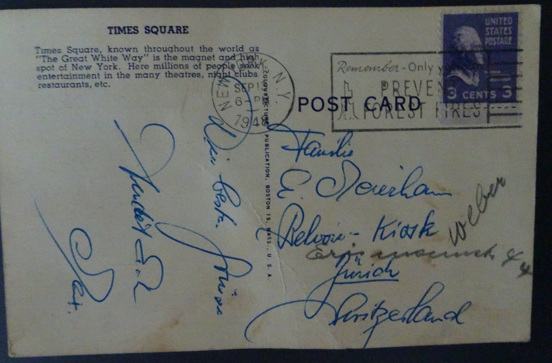 Ansichtskarten: Postkarte/ Ansichtskarte New York – Gebraucht aus Feldbrunnen von MarcusSO 1