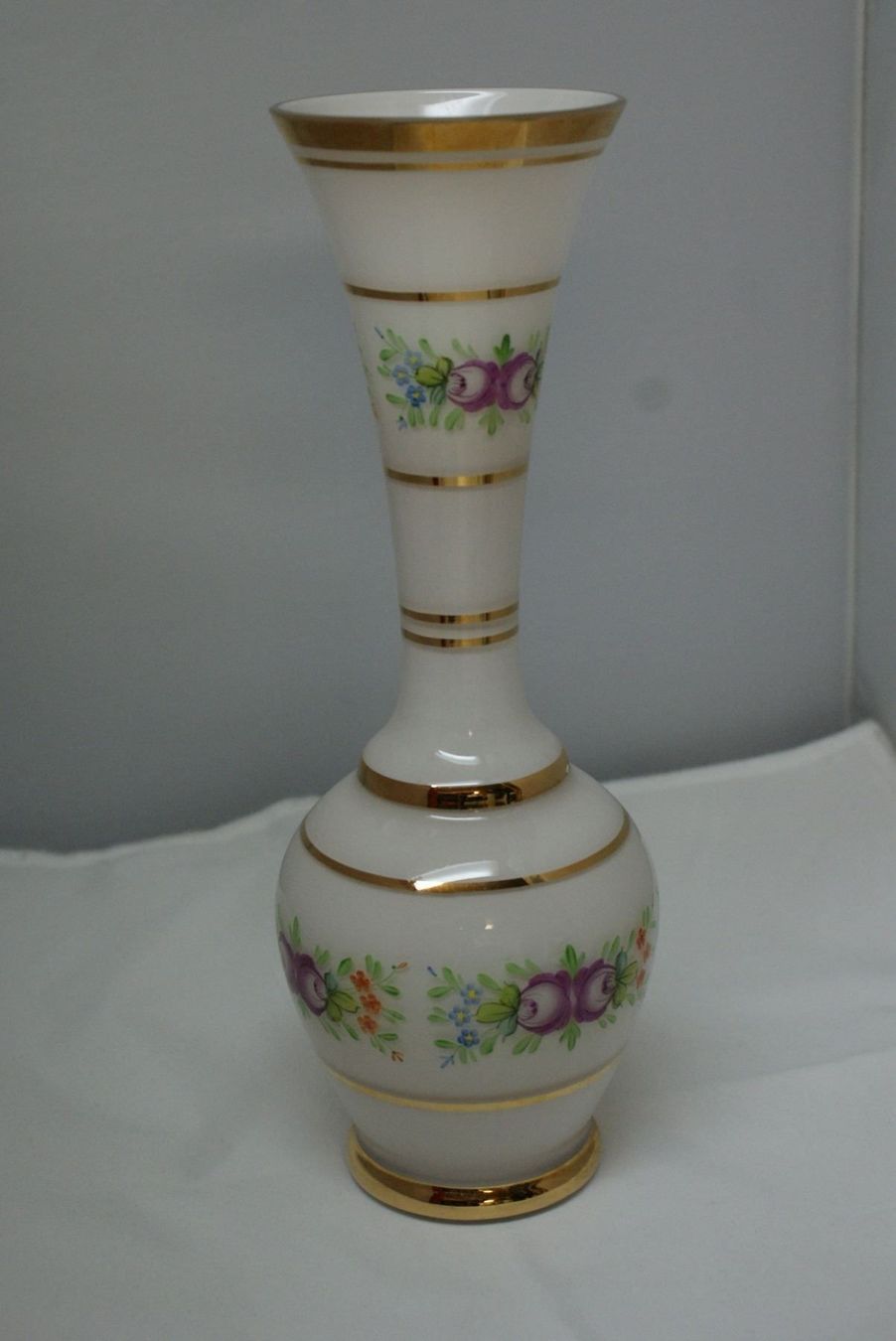 Vasi & Recipienti: (P2)Wunderschöne Glasvase mit Malerei 30cm hoch – Usato da Buchs AG venduto da RaresgegenBares