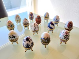 Lot de 14 oeufs de décoration