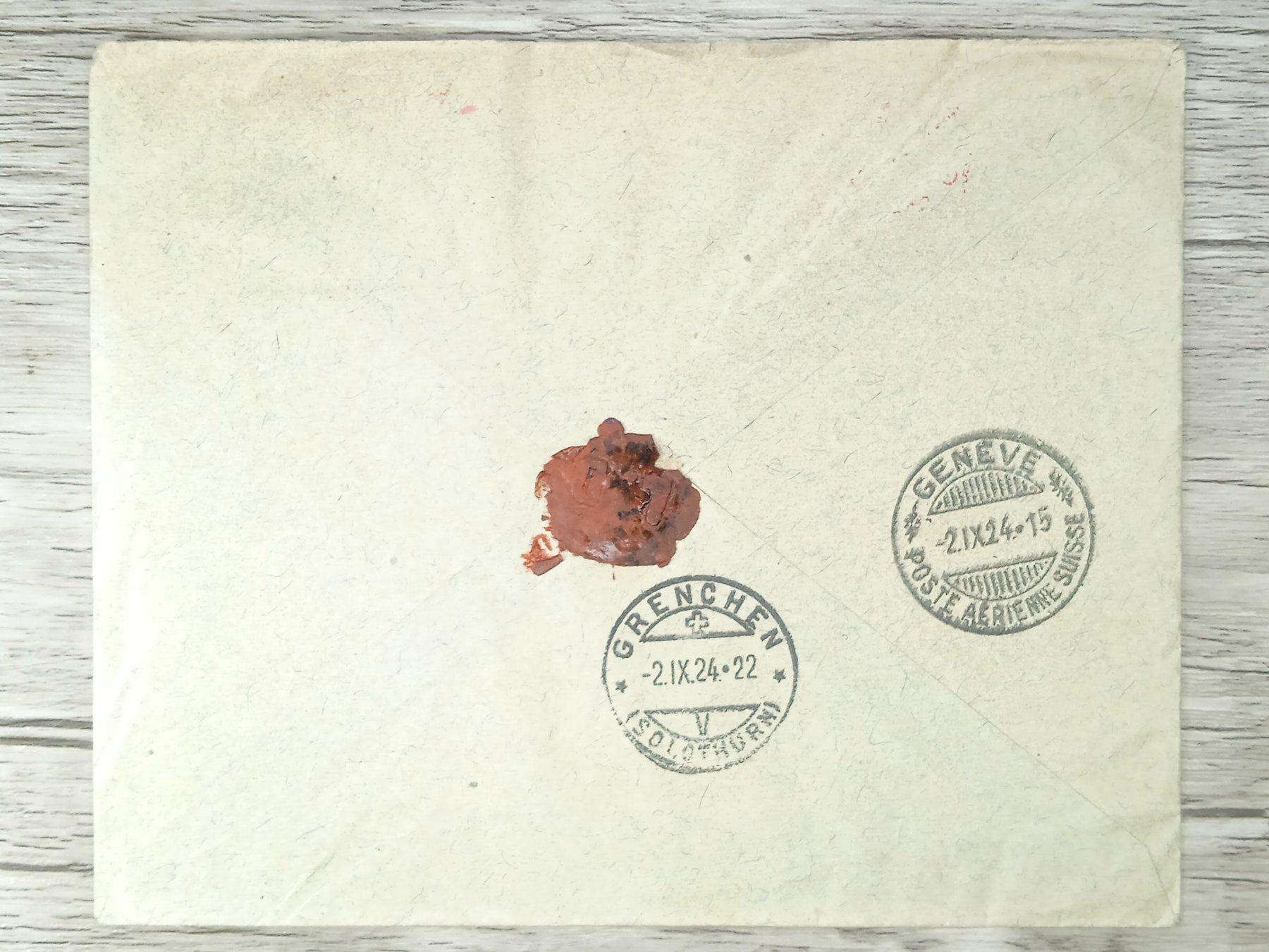 Tutti i francobolli: TR12 Enveloppe + Timbre Suisse 1924 – Usato da Cousset venduto da Patrick_Collections 1
