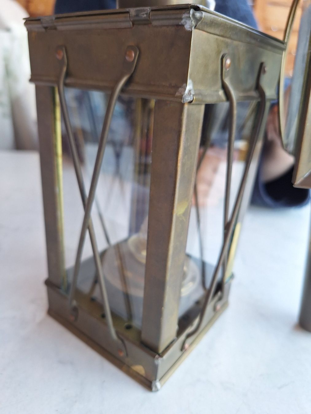 Lampade: Antike Schiffslaternen, Messing, 2 Stück, Herbstdeko – Usato da Huttwil venduto da Kunterbuntli 2