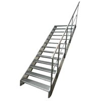 Stahltreppe 13 Stufen+Geländer 80x247cm