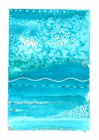 Aquarell Print Abstrakt - 14.5 x 20.5cm