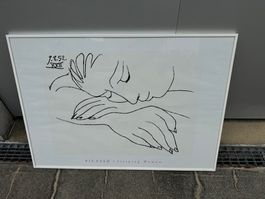 STUPENDO MANIFESTO ANNI 60 PICASSO CON CORNICE