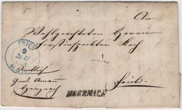 HERZNACH Balkenstempel auf Vorphila/BoM nach FRICK
