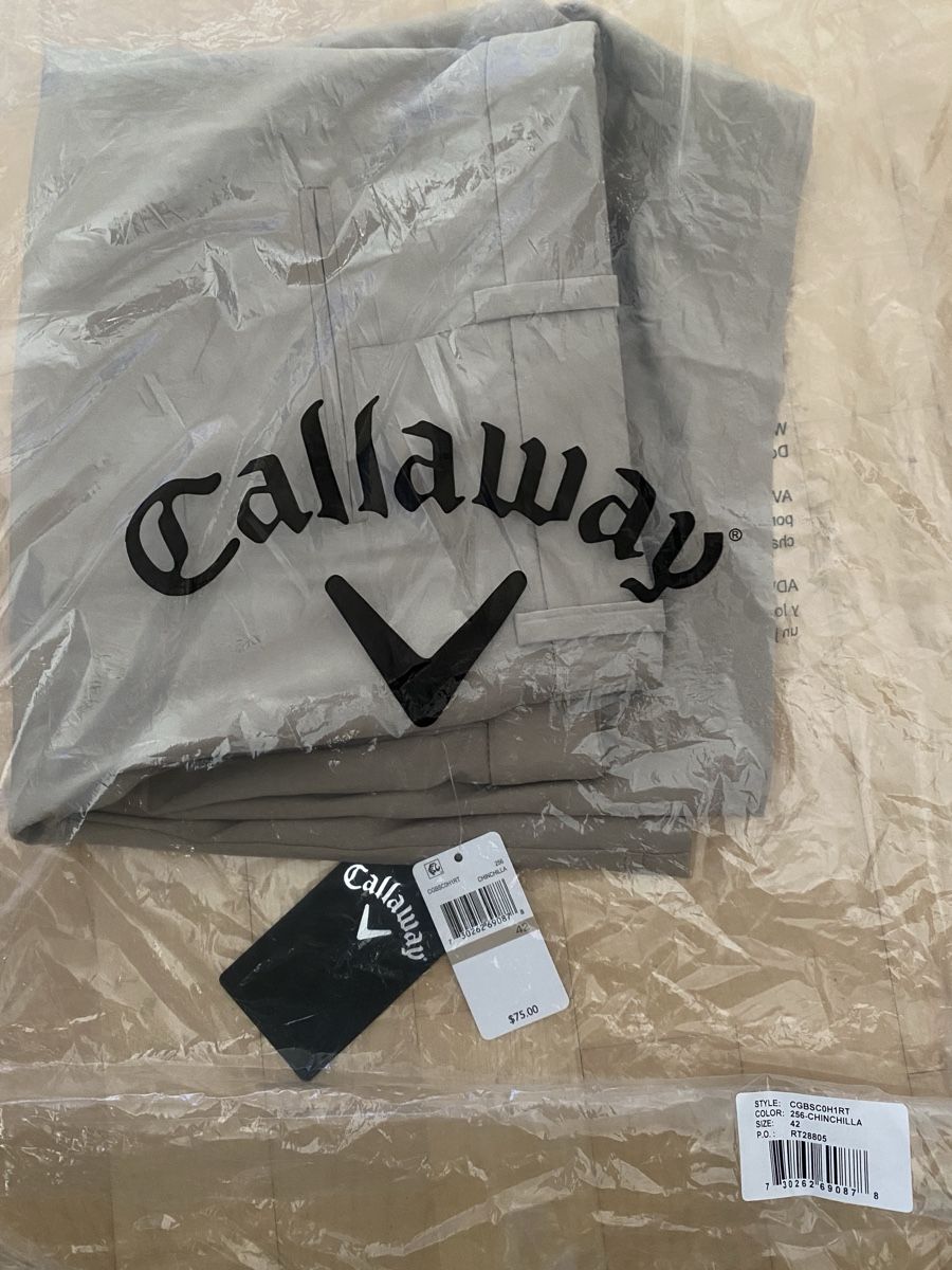 Callaway Pantaloni: Callaway Mens Flat Front Stretch Golf Short – Nuovo e nell'imballaggio originale da Steinhausen venduto da RaNaFam 2