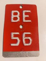 Velonummer BE 56 plaque Velo