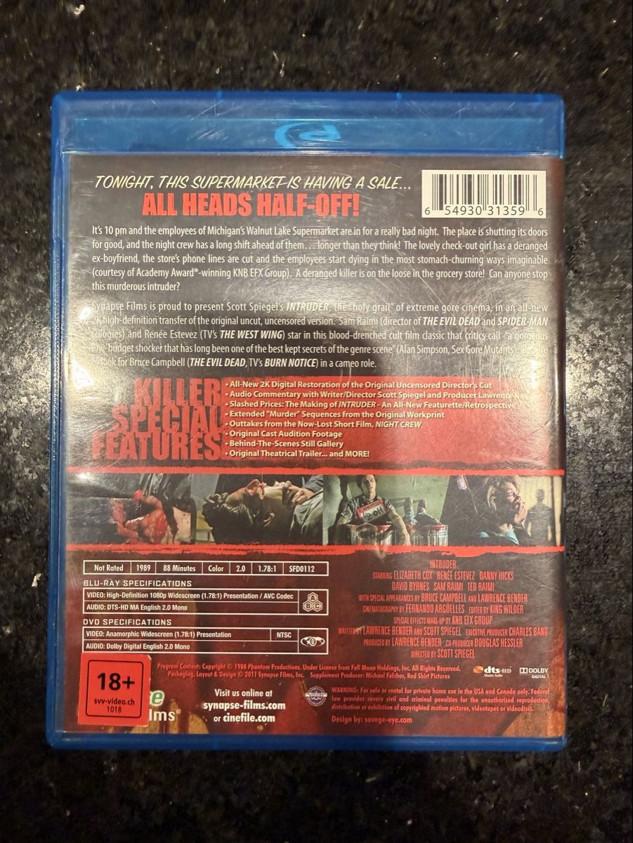 Tutti i DVDs: INTRUDER Codefree Bluray/DVD Combo Unrated Version (2011) – Usato da Hünenberg venduto da Paddels 1