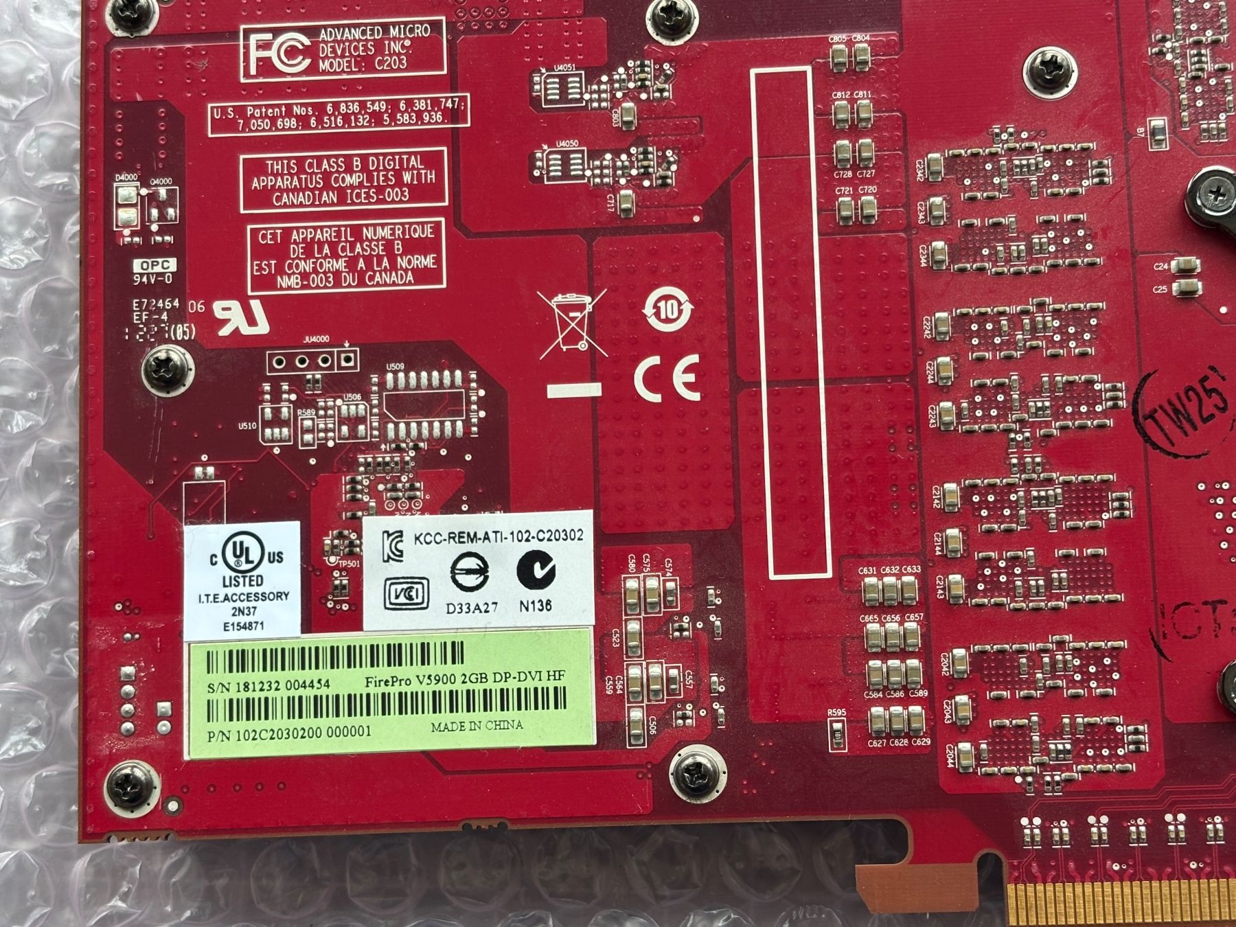 Amd Schede grafiche: AMD FirePro V5900 2GB GDDR5 – Usato da Flawil venduto da Pirar 3