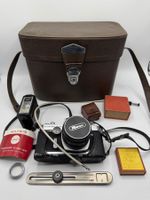 Ricoh Singlex TLS Spiegelreflexkamera mit Zubehör, Top!